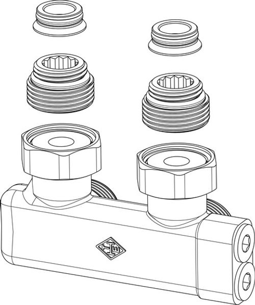 IMI-Hydronic-Engineering-IMI-HEIMEIER-Umlenkstueck-Eckform-G3-4-absperrbar-Zweirohr-50-mm-0541-50-000 gallery number 1